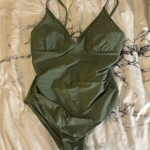 Cupshe Sage Green Swimsuit